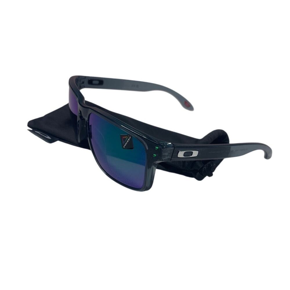 NIB OAKLEY Holbrook XL OO9417-1459 Sunglasses Black Green Lens Prizm Jade Square - Picture 3 of 6